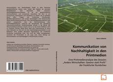 Portada del libro de Kommunikation von Nachhaltigkeit in den Printmedien