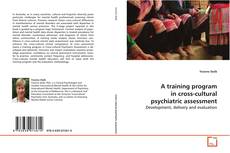Copertina di A training program in cross-cultural psychiatric
assessment