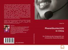 Portada del libro de Phonetikunterricht in China