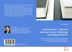 Portada del libro de Literaturkritik – Bastard zwischen Kunst, Werbung und
Wissenschaft?