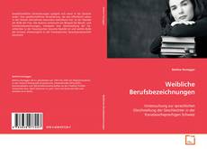 Portada del libro de Weibliche Berufsbezeichnungen