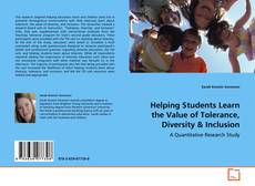 Portada del libro de Helping Students Learn the Value of Tolerance,
Diversity