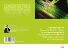 Portada del libro de Anwendung von Semantic-Web Techniken im Wissensmanagement