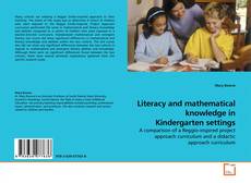 Capa do livro de Literacy and mathematical knowledge in Kindergarten settings 
