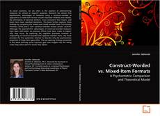 Portada del libro de Construct-Worded vs. Mixed-Item Formats