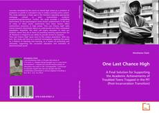 Portada del libro de "One Last Chance High"