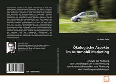 Portada del libro de Ökologische Aspekte im Automobil-Marketing