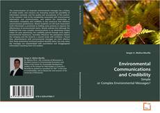 Portada del libro de Environmental Communications and Credibility