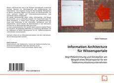 Portada del libro de Information Architecture für Wissensportale