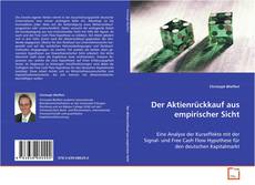 Portada del libro de Der Aktienrückkauf aus empirischer Sicht