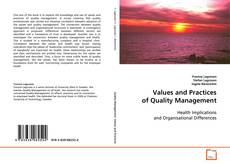 Portada del libro de Values and Practices of Quality Management