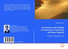 Capa do livro de Conclusion and Validity of Contracts in Germany and
New Zealand 