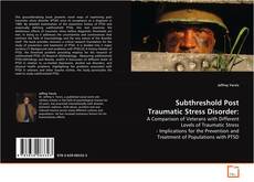 Portada del libro de Subthreshold Post Traumatic Stress Disorder: