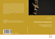 Bookcover of Practicing Transparency