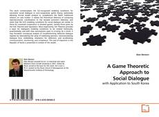 Couverture de A Game Theoretic Approach to Social Dialogue