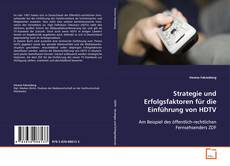Buchcover von Strategie und Erfolgsfaktoren für die Einführung von HDTV