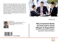 Copertina di Why Investment Banks Are Not Used in Some Mergers