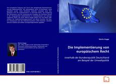 Copertina di Die Implementierung von europäischem Recht