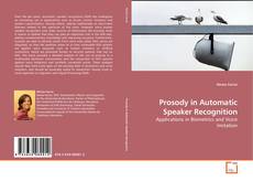 Capa do livro de Prosody in Automatic Speaker Recognition 