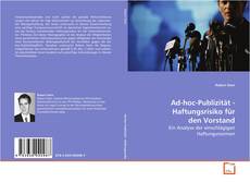 Borítókép a  Ad-hoc-Publizität - Haftungsrisiko für den Vorstand - hoz