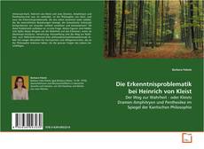 Copertina di Die Erkenntnisproblematik bei Heinrich von Kleist