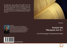 Copertina di Analyse der "Marquise von O.."