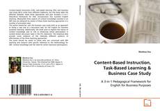 Copertina di Content-Based Instruction, Task-Based Learning