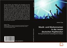 Copertina di Musik- und Markennamen in der neuen deutschen
Popliteratur