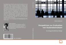 Portada del libro de Perspektiven zur Evaluation von Auslandseinsätzen
