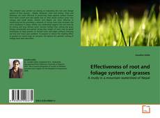 Effectiveness of root and foliage system of grasses的封面