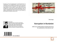 Capa do livro de Korruption in Rumänien 