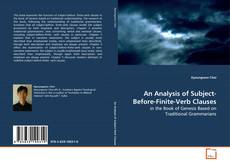 Couverture de An Analysis of Subject-Before-Finite-Verb Clauses