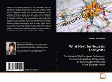Buchcover von What Next for Brussels' Lobbyists?