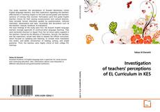 Couverture de Investigation of teachers' perceptions of EL
Curriculum in KES