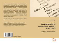 Capa do livro de Intergenerational Educational Mobility in Sri Lanka 