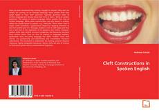 Capa do livro de Cleft Constructions in Spoken English 