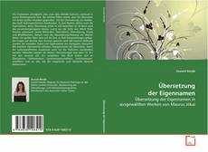 Übersetzung der Eigennamen kitap kapağı