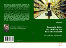 Copertina di Corporate Social Responsibility aus Konsumentensicht