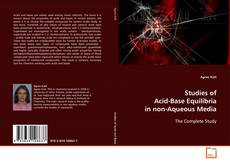 Studies of Acid-Base Equilibria in non-Aqueous Media kitap kapağı