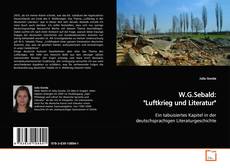 W.G.Sebald: "Luftkrieg und Literatur"的封面