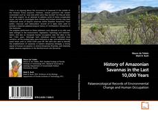 Capa do livro de History of Amazonian Savannas in the Last 10,000 Years 