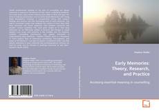 Couverture de Early Memories: Theory, Research, and Practice