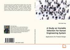 Buchcover von A Study on Variable Selection for Kansei Engineering
System