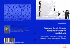 Capa do livro de Organizational Climate at Higher Education Institutions 