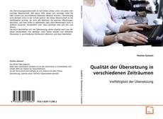 Buchcover von Qualität der Übersetzung in verschiedenen Zeiträumen
