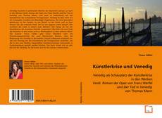 Capa do livro de Künstlerkrise und Venedig 