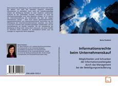 Buchcover von Informationsrechte beim Unternehmenskauf