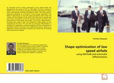 Buchcover von Shape optimization of low speed airfoils