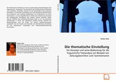 Copertina di Die thematische Einstellung