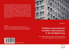 Couverture de Probleme asymmetrisch verteilter Informationen
in der Budgetierung
